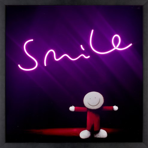 Keep Smiling by Doug Hyde - Framed LED Mixed Media Edition